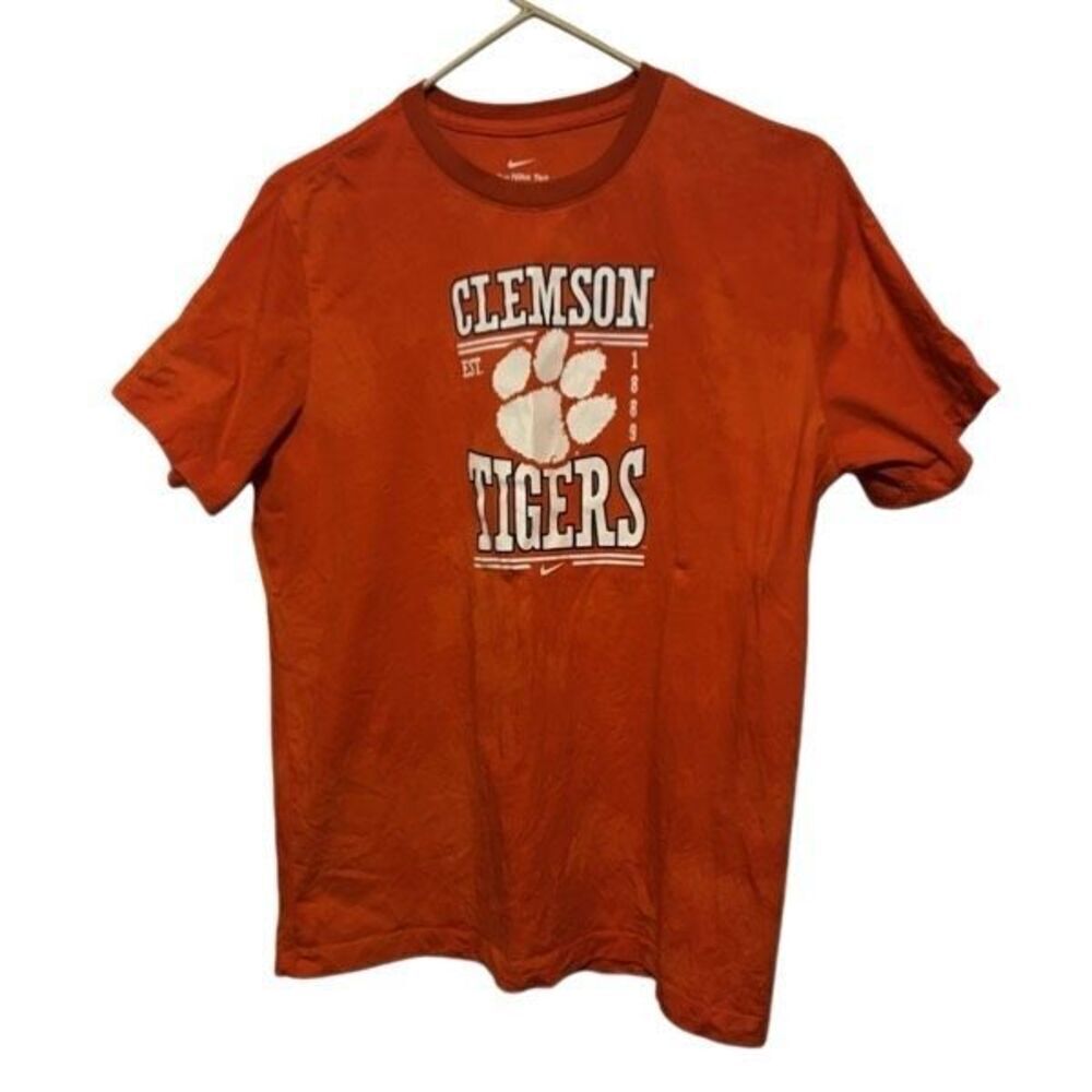 Clemson Tigers Size Large The Nike Tee Orange Tie-Dye T-Shirt